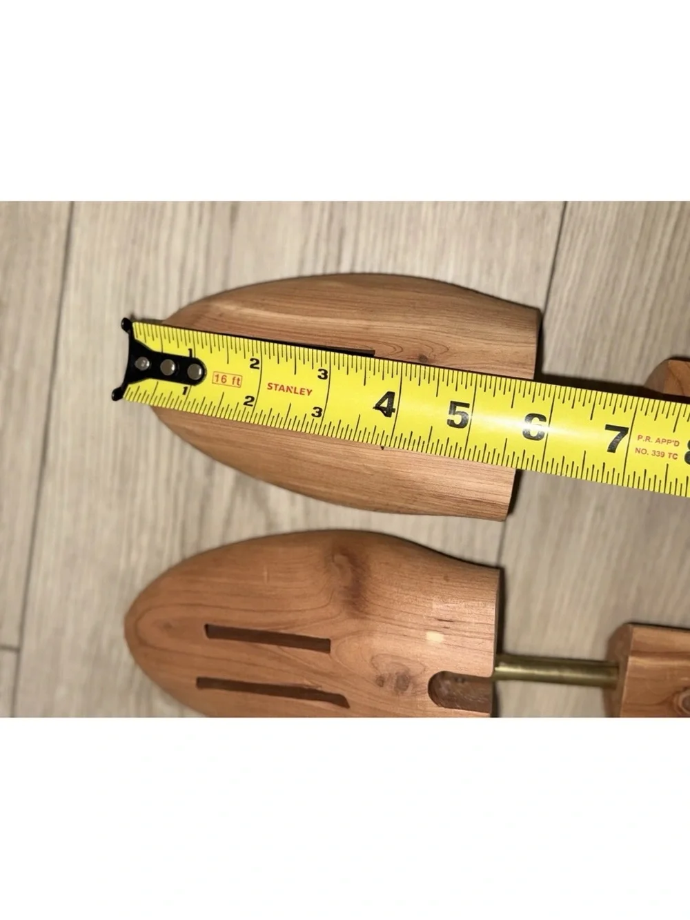 Allen Edmonds Large Aromatic Natural Wood Cedar Shoe Trees with Brass Hardware